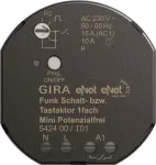 GIRA Juhtmevaba l&uuml;litus-/surunupp-ajam Mini 1-kanaliline potentsiaalivaba 542400