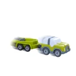Kullerb&uuml; - Gel&auml;ndewagen mit Anh&auml;nger, Spielfahrzeug anthrazit/wei&szlig;
