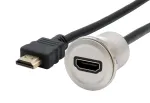 EXSYS EX-49180 metallist paneelile paigaldatav HDMI-adapter, emane-pistikuks, 30 cm