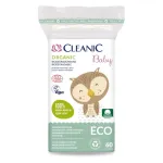 Cleanic Baby Eco vatipadjad beebidele, 60 tk, 100% looduslik puuvill, h&uuml;poallergeensed, kloorivabad