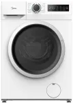 Midea MF110W80/W-PL Slim pesumasin, 8 kg, valge/must