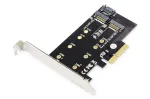DIGITUS M.2 NGFF/NVMe SSD Pci-e lisakaart toetab B, M ja B+M v&otilde;tit, suurused 80, 60, 42 ja 30 mm