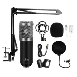 PC mikrofon MEDIA-TECH MT397S &mdash; juhtmega, XLR-sisend, 20&ndash;20000 Hz, 150 &Omega;, -32 dB, 2,4 m kaabel, lauaalus, must