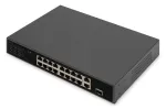 DIGITUS PoE-l&uuml;liti 16 porti 10/100 Mbps 16 x10/100Mbps PoE RJ45 porti, 1x GE RJ45, 1x SFP