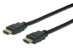 DIGITUS HDMI High Speed &uuml;henduskaabel, t&uuml;&uuml;p A M/M, 1m, Ethernetiga, Ultra HD 60p, kuldne must