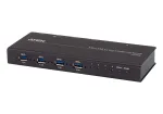 ATEN 4-Port USB 3.1 Gen1 Industrial Switch, 5 Gbit/s, Must, Metall, 0 - 50 &deg;C, -20 - 60 &deg;C, 0 - 80%