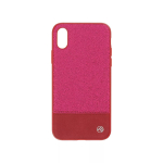 Tellur Glitter II kunstnahast &uuml;mbris iPhone X/XS jaoks, roosa