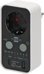 Digitaalne taimer Brennenstuhl 1506180 &mdash; programmeeritav pistiku taimer, max koormus 3000 W, IP20
