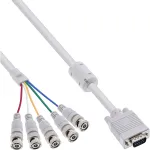 InLine VGA BNC-kaabel 5x BNC / HD 15 isane 5m