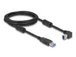 DeLOCK USB-kaabel t&uuml;&uuml;p-A-pistik t&uuml;&uuml;p-B isasele 90&deg; vasakule nurga all 2 m
