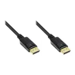 Alcasa DisplayPort/DisplayPort - 5 m - DisplayPort - DisplayPort - Isane - Isane - Kuldne - Must (4810-050G)