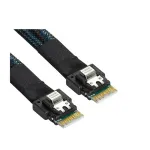 Supermicro jaotusklemmkaabel CBL-MCIO-1275S4Y MCIO x8 (STR) 2x SlimSAS x4 (STR) SFF8654 75/75cm (CBL-MCIO-1275S4Y)