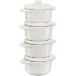 Staub Mini Cocotte Set 4-piece Round, Keramik, Ivory-Valge (1009383)
