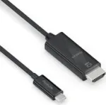 PureLink IS2201-010 - 1 m - USB USB-C - HDMI - isane - isane - sirge (IS2201-010)