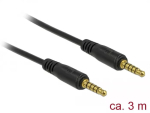 Audio kaabel DeLOCK 85698 3m 3.5mm Must