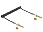 Audiokaabel DELOCK 85837 &mdash; 2 m, 3,5 mm isane-isanele, kullatud kontaktidega, AWG 28, must