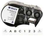 Brady Corporation M4C-500-595-WT-BK Vin&uuml;&uuml;l Must Valgele 12.70 mm x 7.62 m p&uuml;siliim (170818)