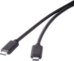 USB 3.1 Gen 2 kaabel Renkforce 1x USB-C-pistik 1,50 m must