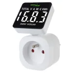 Energiavattmeeter GreenBlue GB620E 220V vooluv&otilde;rku, max 16A, pistik&uuml;hendusega v&otilde;imsuse/energia monitor