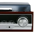 Audio turntable Camry CR 1168 &mdash; must puidust viimistlusega, 33/45 RPM, sisseehitatud k&otilde;larid, RCA v&auml;ljund
