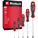 Einhell Kruvikeerajate Komplekt PZ, 5-osaline (Punane/Must, Ergonoomilised Kahekomponendilised K&auml;epidemed)