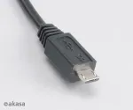 Akasa AK-CBUB05-10BK USB 2.0 kaabel - USB-A Micro-USB-B - 1m - Must