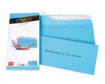 ELCO Color &Uuml;mbrik C5/6 (114 x 229 mm), aknata, isekleepuv, 100 g/m&sup2;, sinine, 25 tk (74617.32)