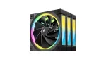 DeepCool FL12R 3-in-1 120 mm korpuse ventilaatorid (3 tk), Reverse, 4-kontaktne PWM, 500&ndash;2150 p/min, FDB, mustad