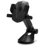 Spigen Car Mount Holder TS35 Kuel Series - Universaalne nutitelefoni autohoidja iminapaga, teleskoophoovaga, 360&deg; p&ouml;&ouml;rlemisega, must
