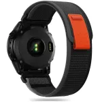 TECH-PROTECT Nylonist k&auml;erihm Garmin Fenix 5 / 6 / 6 Pro / 7 &ndash; Must/Oranž