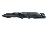 Walther ERC Rescue 5.0728 lahing- / taktikaline nuga, odaotsakujuline tera, must