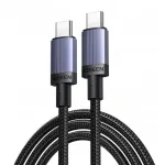 UGREEN USB-C to USB-C laadimiskaabel USB 2.0 240W PD 3.1, alumiiniumkorpusega punutud, 2m hall
