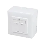 DSIT pinnale paigaldatav Cat.6/Class E varjestatud kahe RJ45 pistikupesaga v&auml;ljund, valge (DC-Wall-Out-STP6-W)