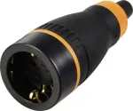 Sygonix SY-6618480 Schuko pistikupesa TPE PC 250 V/AC must oranž IP20