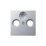 Gira kate TV/raadio pistikupesale, System 55, alumiinium 086926