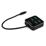 StarTech.com 4-pordiline USB-C jaotur - USB-C 4x USB-A pordiga - SuperSpeed 10 Gbps USB 3.2 Gen 2 USB-C jaotur - USB siinitoide - kaasaskantav/kompaktne USB-C USB-adapterjaotur s&uuml;learvutile - alumiiniumist