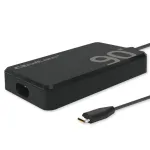 Qoltec 90W GaN Super Fast SLIM seinadapter | XP | 5-20V | 4,5A | USB-C 3.1 | s&uuml;learvuti | MacBook | nutitelefon | + kaabel