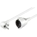 Goobay 93091 Schuko pikendusjuhe, F-t&uuml;&uuml;p (CEE 7/7) &ndash; F-t&uuml;&uuml;pi (CEE 7/4) pesa, 2 m, valge