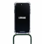 Telefonikaelakee &uuml;mbris Lookabe iPhone 7/8 Plus jaoks &mdash; kuldne rohelise rihmaga