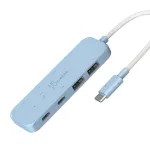 j5create keskkonnas&otilde;bralik USB-C 4-pordilise USB-C ja Type-A Gen 2 jaoturiga