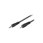 Wentronic Goobay Jack-Jack-&uuml;henduskaabel, Must, 2 m - 3,5 mm pistik (3-kontaktiline, Stereo) > 2,5 mm pistik (3-kontaktiline, Stereo) (50459)