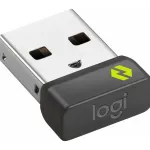 USB-vastuv&otilde;tja Logitech 956-000157 hiirele ja klaviatuurile, grafiit, 12,8&times;14,1&times;7 mm, 0,97 g