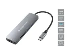 Conceptronic DONN11G 6-in-1 USB 3.2 Gen 1 dokkimisjaam, HDMI, 100W USB PD, USB 3.0, USB 2.0, SD, TF/MicroSD