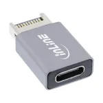 InLine USB 3.2 adapter, sisemine USB-E esipaneeli isane USB-C emasele