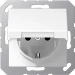 Pistikupesa Jung A 1520 BFKL WW CEE 7/3, 250 V, 16 A, IP44, valge, termoplast