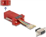 DeLOCK D-Sub 9 pin female to RJ45 female koostekomplekt punane VGA RJ-45