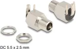 DeLOCK pistik DC 5.5 x 2.5 mm emane &uuml;henduspistik jootmisega nurga all 20 V 10 A