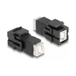 DeLOCK Keystone moodul USB 2.0 Type-B pistikupesa USB 2.0 Type-B pistikupesale must