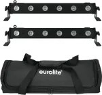 LED-riba komplekt EUROLITE 2x LED BAR-6 QCL RGBW koos pehmekotiga
