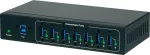 Renkforce 7-pordiline USB 3.0 t&ouml;&ouml;stuslik jaotur, seinakinnitus, must